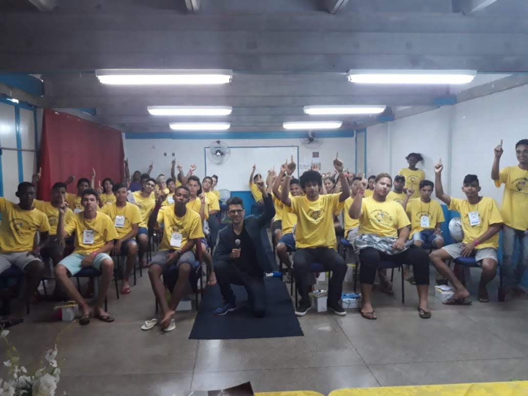 Grupo amarelo no Encontro dos Sonhos