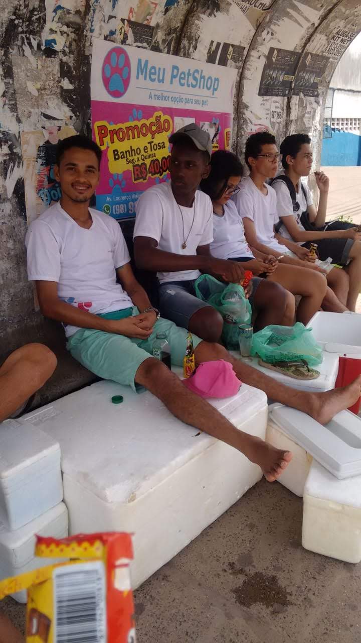 Ação de venda de água para apoio ao projeto